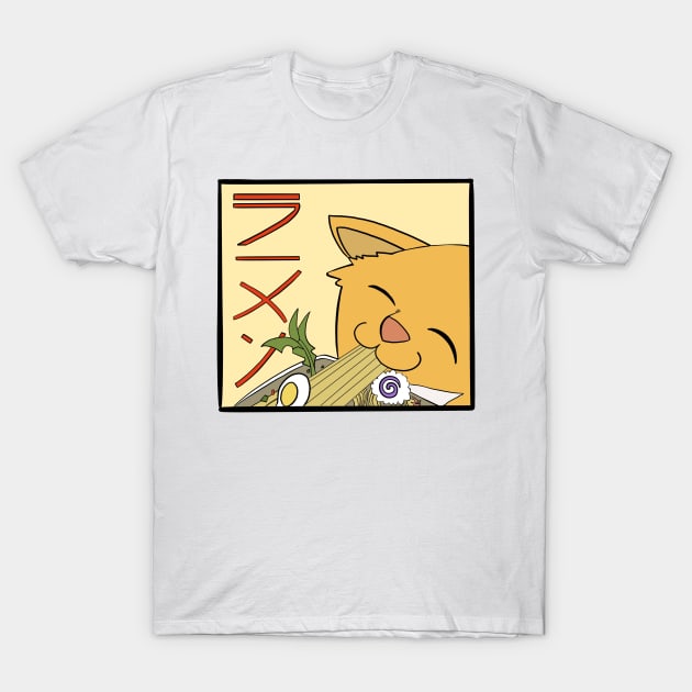 Ramen Cat Returns T-Shirt by CarlComics